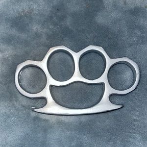SOLD OUT! Silver brass knuckles